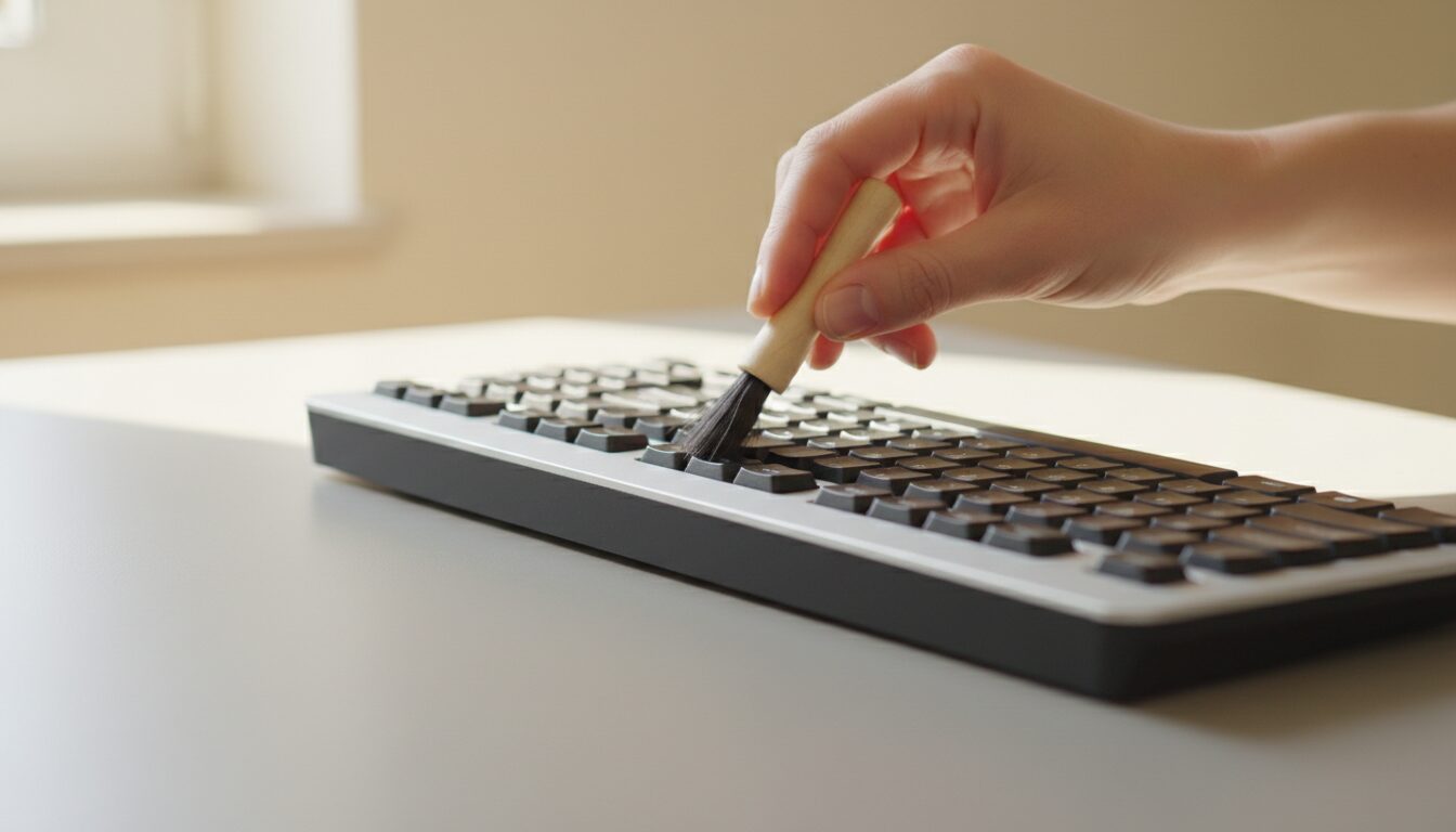 découvrez comment nettoyer efficacement un clavier d’ordinateur fixe sans poussière incrustée grâce à nos conseils simples et rapides pour un clavier propre et fonctionnel.