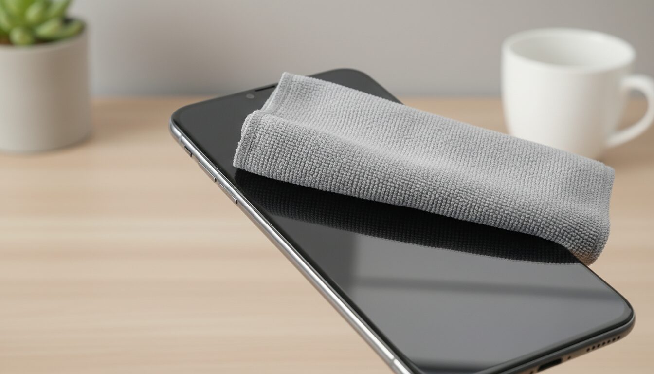 découvrez comment nettoyer efficacement l'écran de votre smartphone en utilisant un chiffon adapté pour éviter les rayures et préserver la qualité de l'affichage.