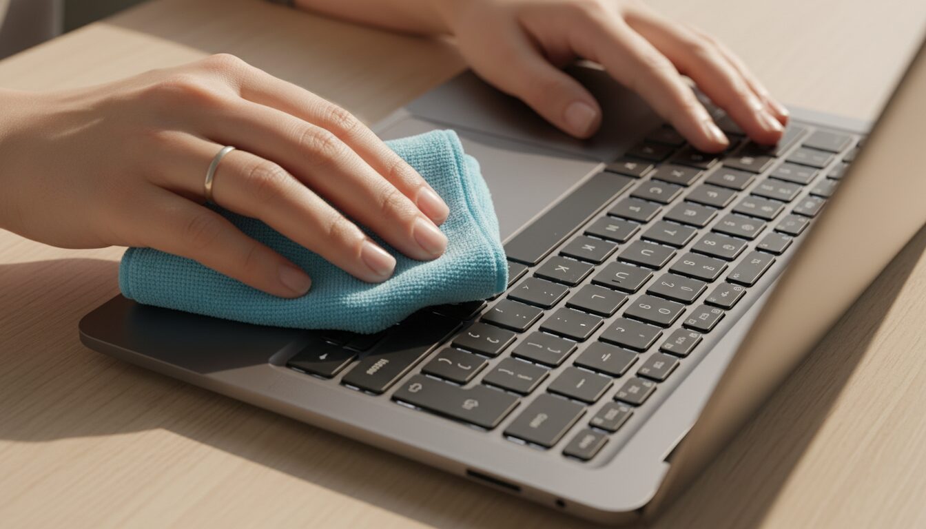 apprenez à nettoyer un clavier d’ordinateur portable avec délicatesse grâce à nos conseils simples et efficaces pour préserver votre matériel et prolonger sa durée de vie.