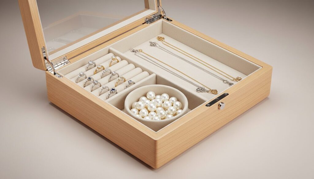 découvrez comment prévenir l'usure prématurée de vos bijoux grâce à un rangement sectorisé efficace et organiser vos accessoires pour les conserver comme neufs plus longtemps.