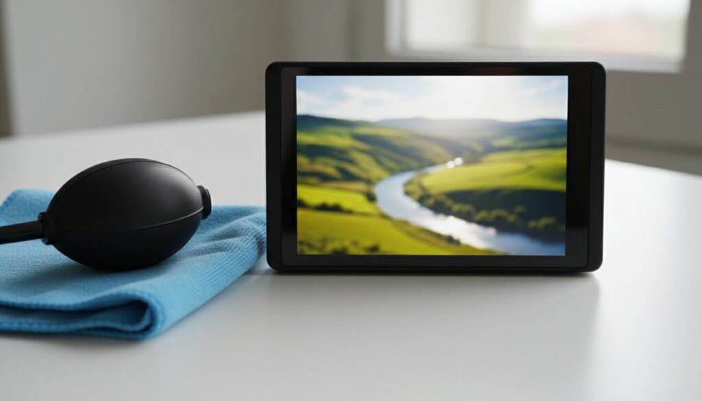 découvrez une technique douce et efficace pour nettoyer l'écran de votre appareil photo numérique sans l'endommager.